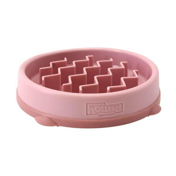 Outward Hound Fun Feeder Slo Bowl Pink Gr. S